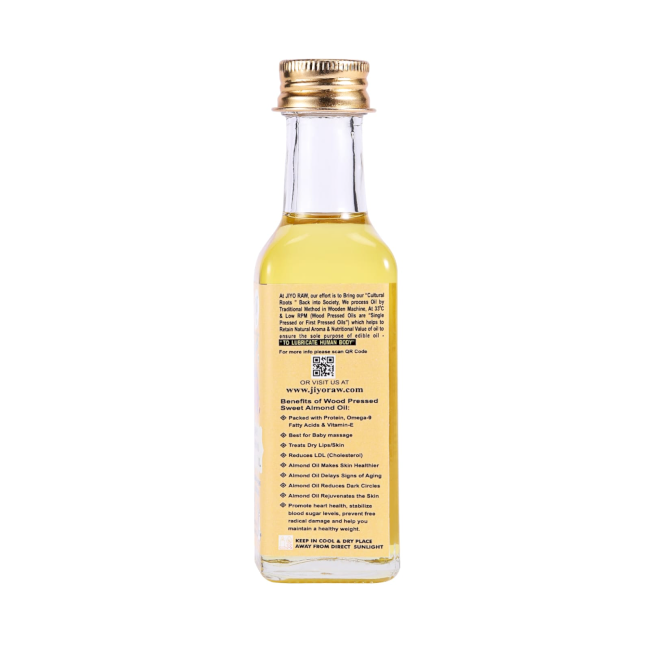 Wooden cold Pressed Sweet Almond Oil 