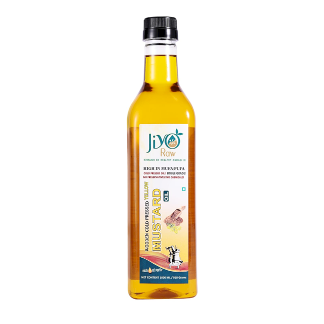 Wooden Cold Pressed Yellow Mustard oil