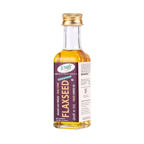 Wooden Cold Pressed Flaxseed Oil